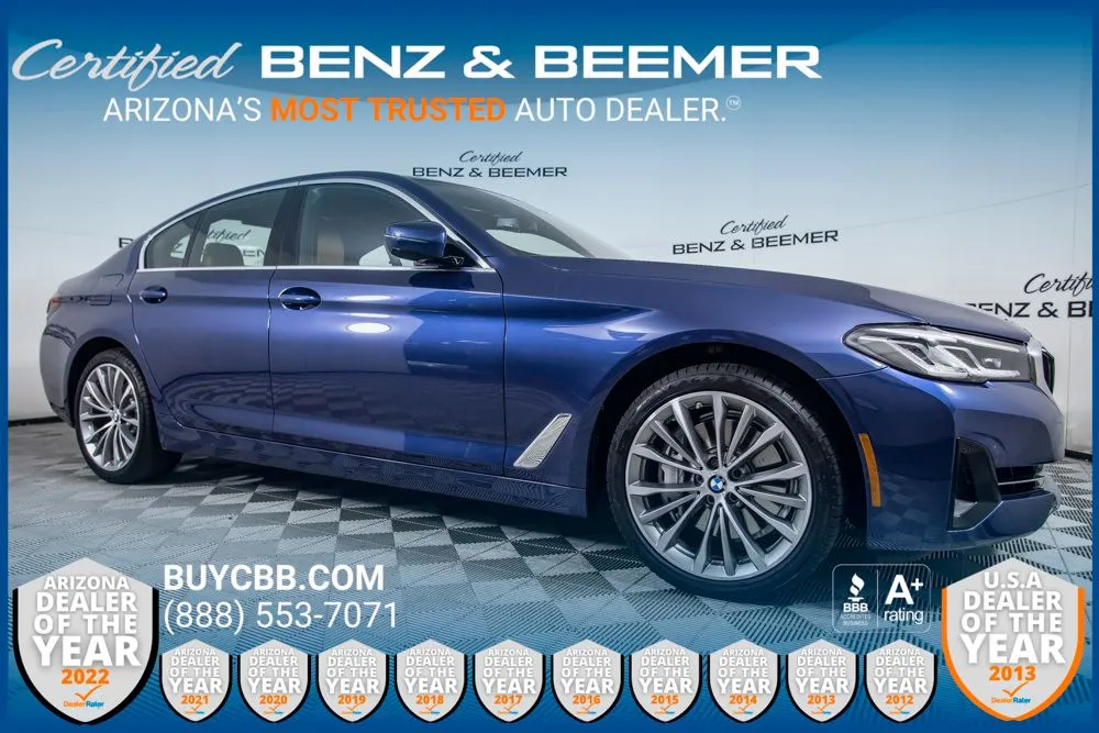 Blue 2023 BMW 5 Series 540i for sale in Scottsdale, AZ