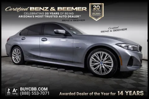 Gray 2023 BMW 3 Series 330e iPerformance for sale in Scottsdale, AZ