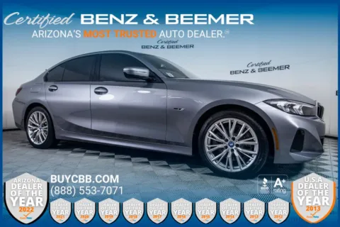 Gray 2023 BMW 3 Series 330e iPerformance for sale in Scottsdale, AZ