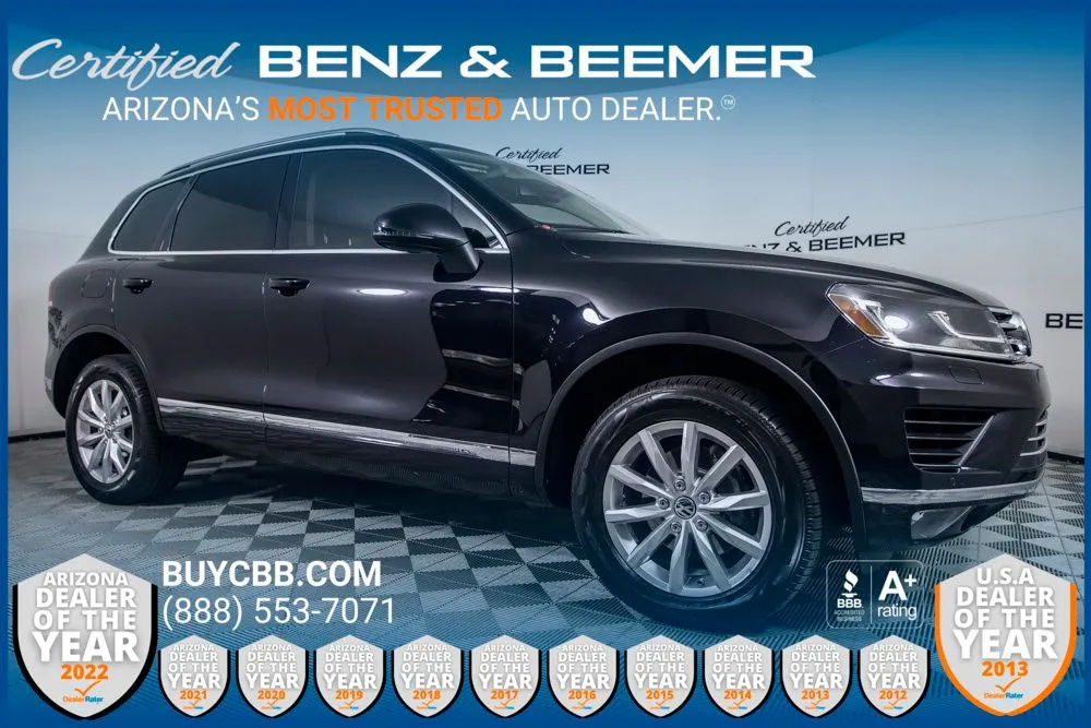 Black 2016 Volkswagen Touareg VR6 FSI for sale in Scottsdale, AZ