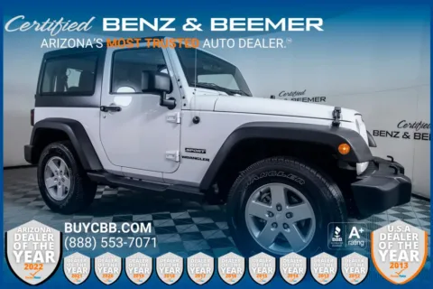 White 2015 Jeep Wrangler Sport for sale in Scottsdale, AZ