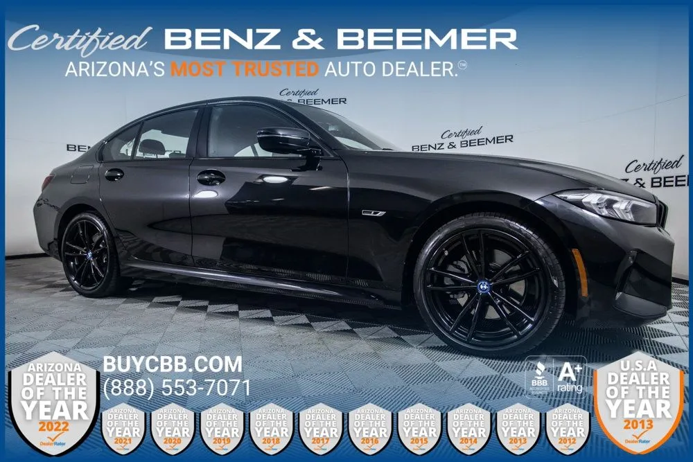 Black 2023 BMW 3 Series 330e iPerformance for sale in Scottsdale, AZ