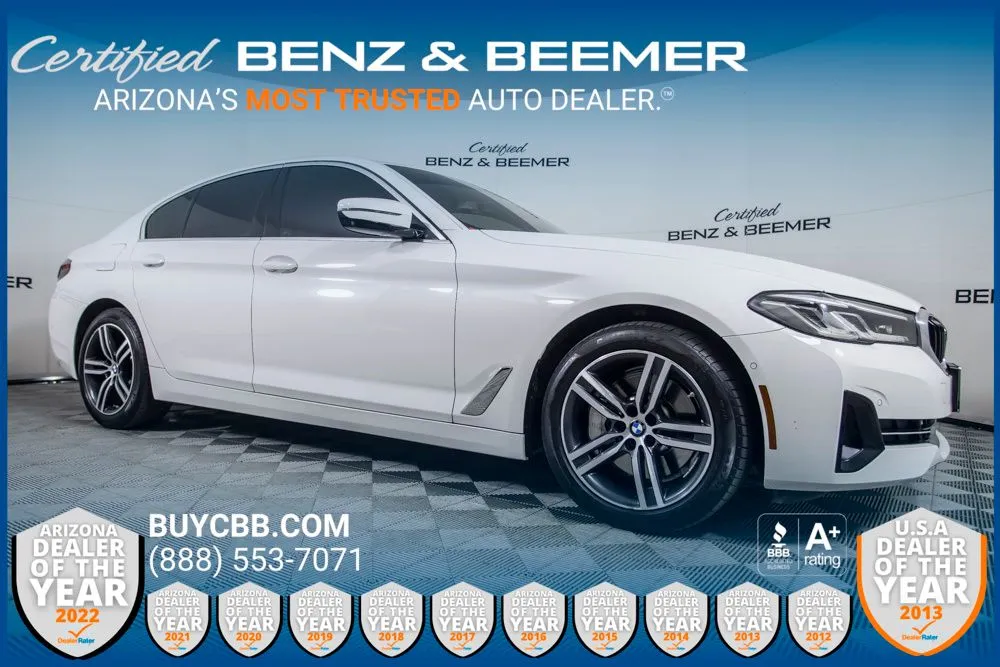 White 2021 BMW 5 Series 530i for sale in Scottsdale, AZ