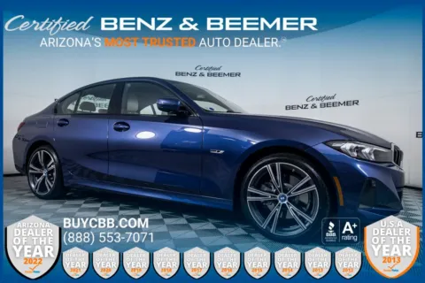 Blue 2023 BMW 3 Series 330e iPerformance for sale in Scottsdale, AZ