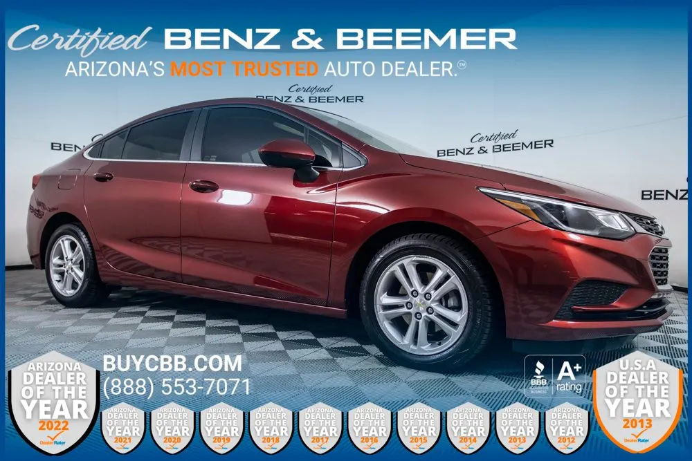 Red 2017 Chevrolet Cruze LT for sale in Scottsdale, AZ