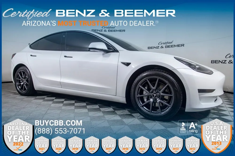 White 2021 Tesla Model 3 Standard Range Plus for sale in Scottsdale, AZ