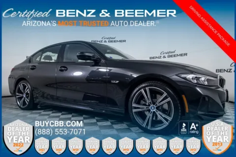Black 2023 BMW 3 Series 330e iPerformance for sale in Scottsdale, AZ