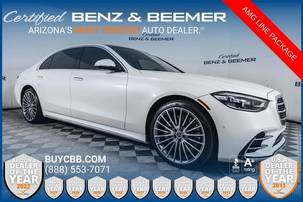 White 2023 Mercedes-Benz S-Class S 500 for sale in Scottsdale, AZ