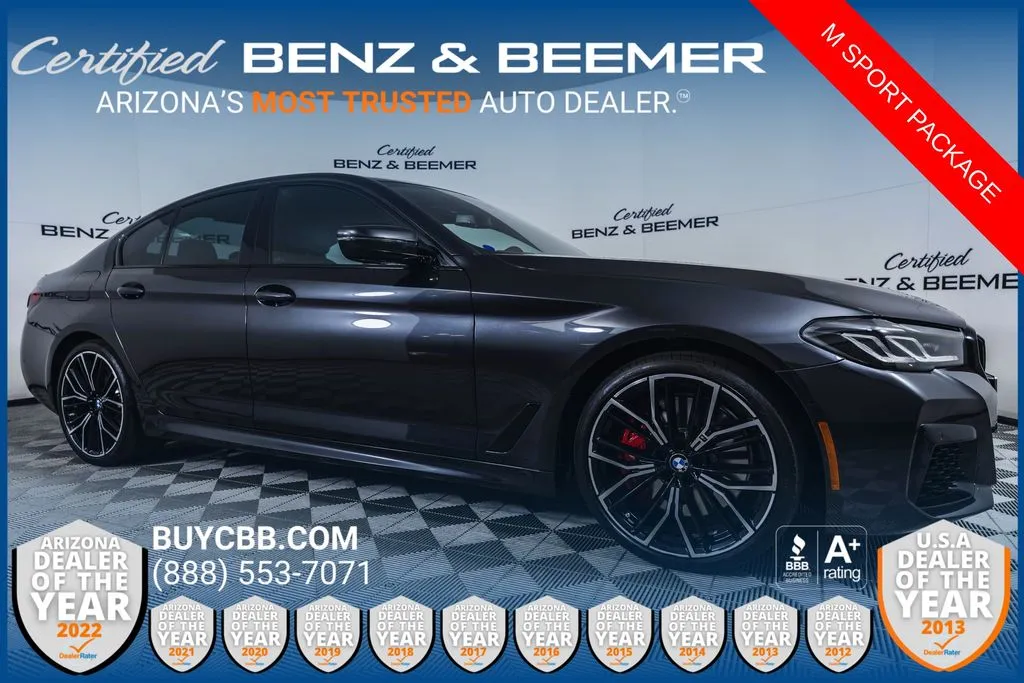 Gray 2023 BMW 5 Series 540i for sale in Scottsdale, AZ