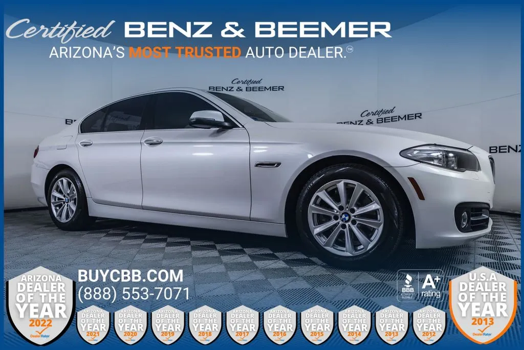 White 2015 BMW 5 Series 528i for sale in Scottsdale, AZ