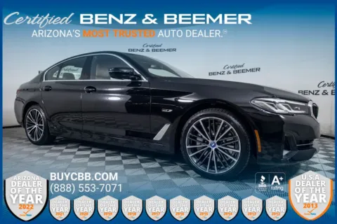 Black 2023 BMW 5 Series 530e iPerformance for sale in Scottsdale, AZ