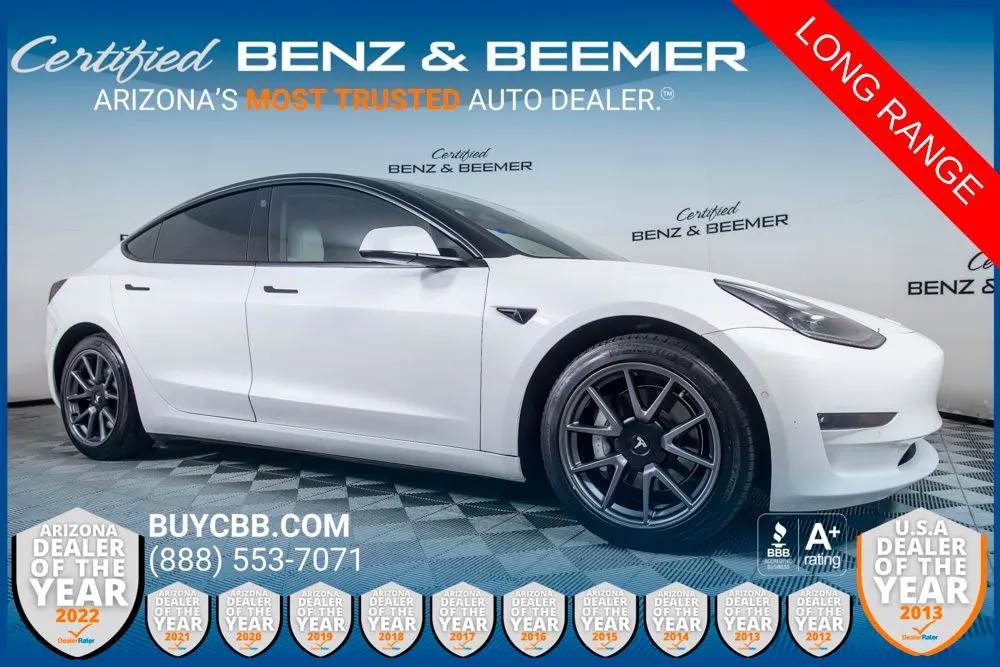 White 2022 Tesla Model 3 Long Range for sale in Scottsdale, AZ