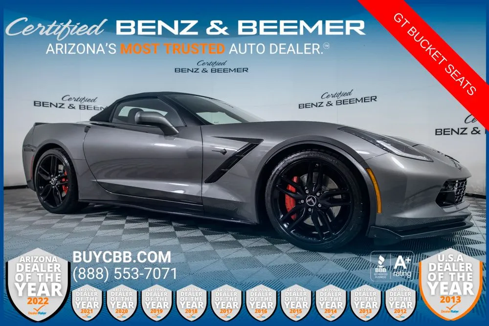 Gray 2015 Chevrolet Corvette Stingray Z51 for sale in Scottsdale, AZ