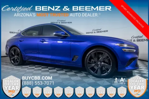 Blue 2022 Genesis G70 3.3T for sale in Scottsdale, AZ