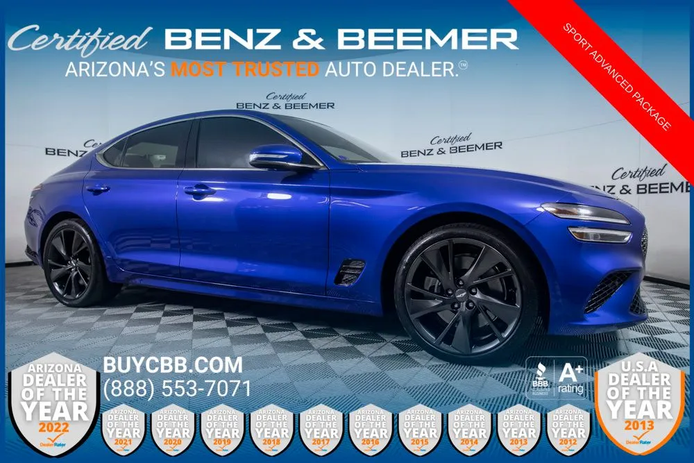 Blue 2022 Genesis G70 3.3T for sale in Scottsdale, AZ