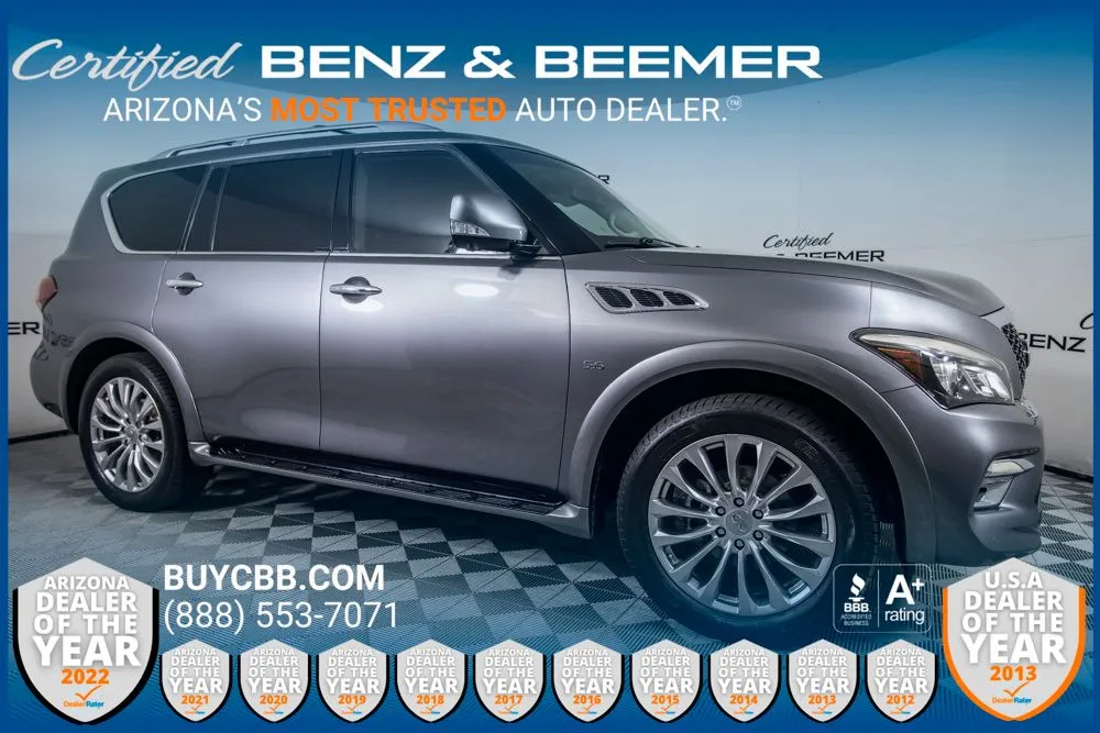 Gray 2016 INFINITI QX80 for sale in Scottsdale, AZ