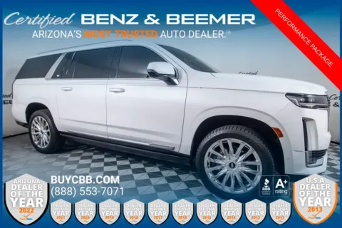 White 2021 Cadillac Escalade ESV Premium for sale in Scottsdale, AZ