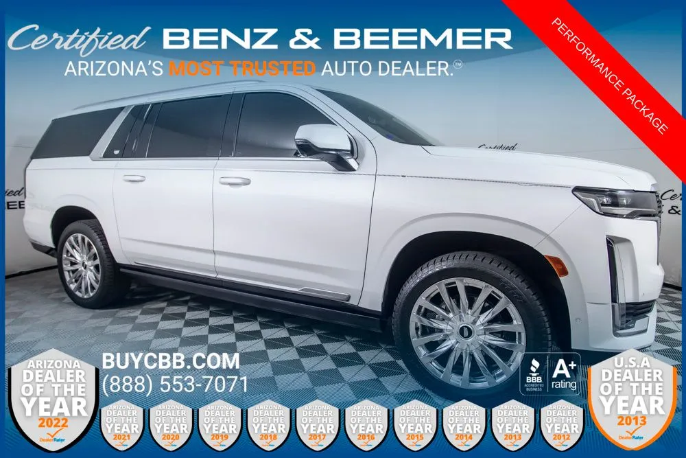 White 2021 Cadillac Escalade ESV Premium for sale in Scottsdale, AZ