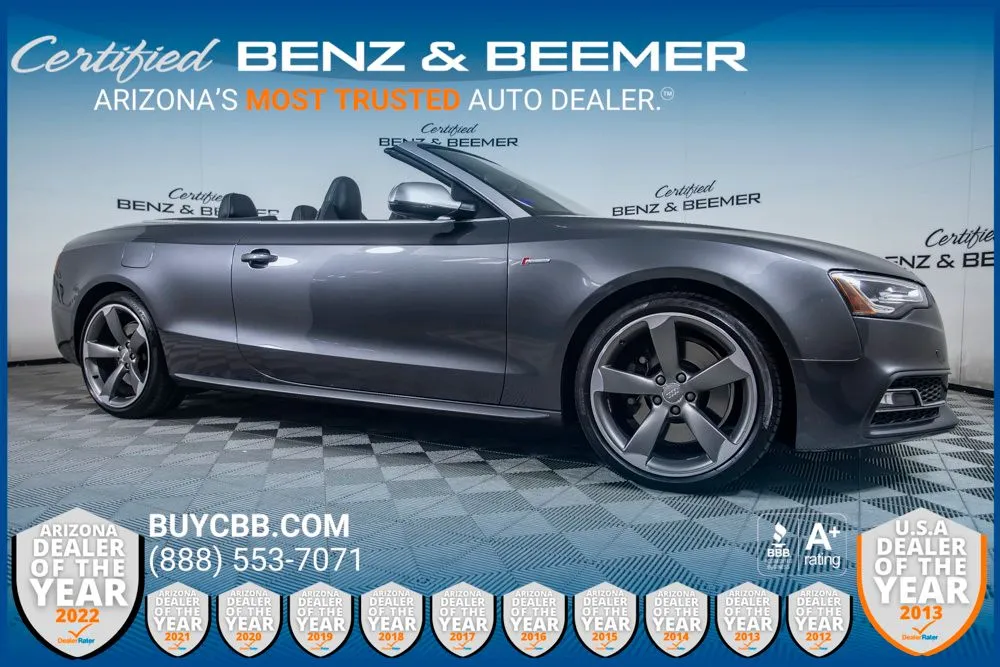 Gray 2015 Audi S5 3.0T Premium Plus for sale in Scottsdale, AZ