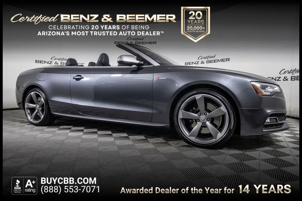 Gray 2015 Audi S5 3.0T Premium Plus for sale in Scottsdale, AZ
