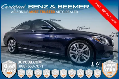 Blue 2018 Mercedes-Benz C-Class C 300 for sale in Scottsdale, AZ