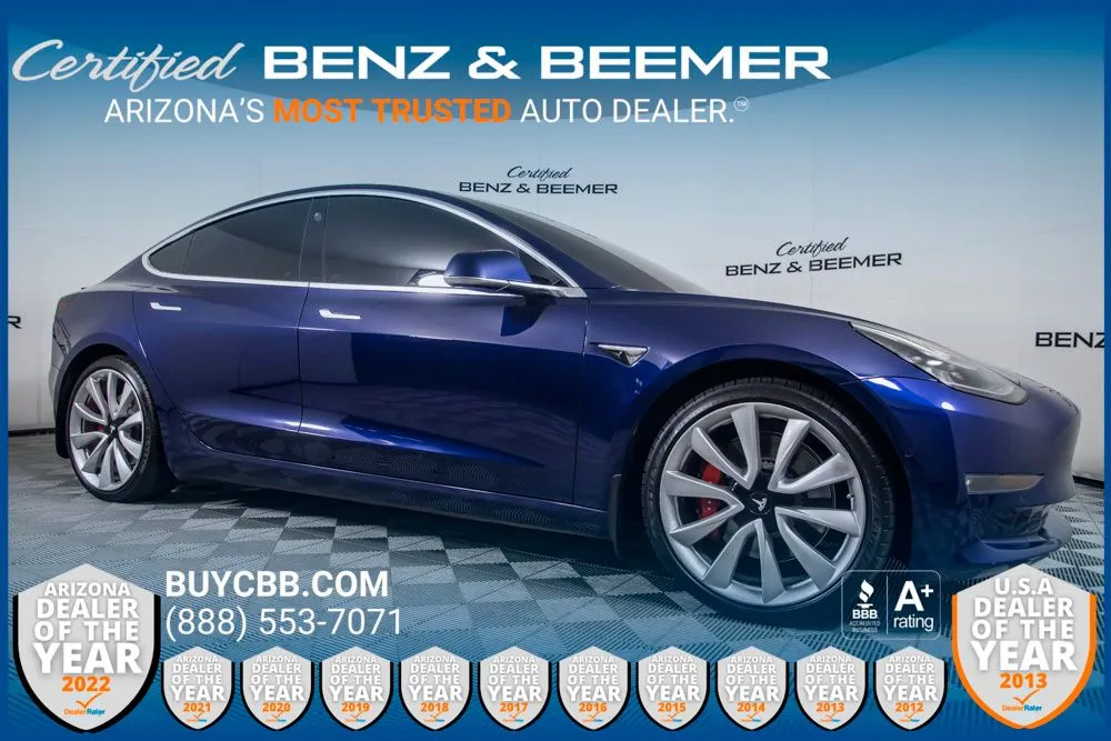 Blue 2018 Tesla Model 3 for sale in Scottsdale, AZ