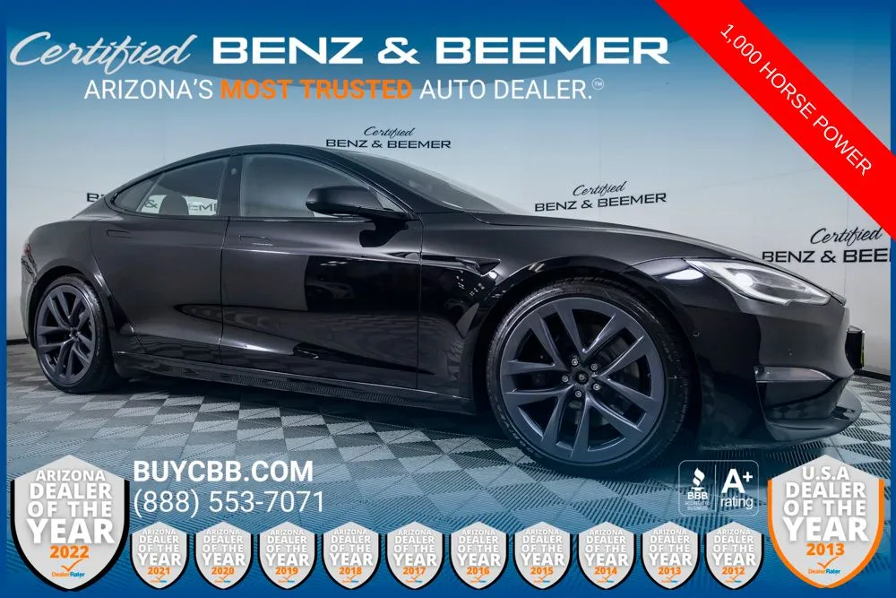 Black 2021 Tesla Model S Plaid for sale in Scottsdale, AZ