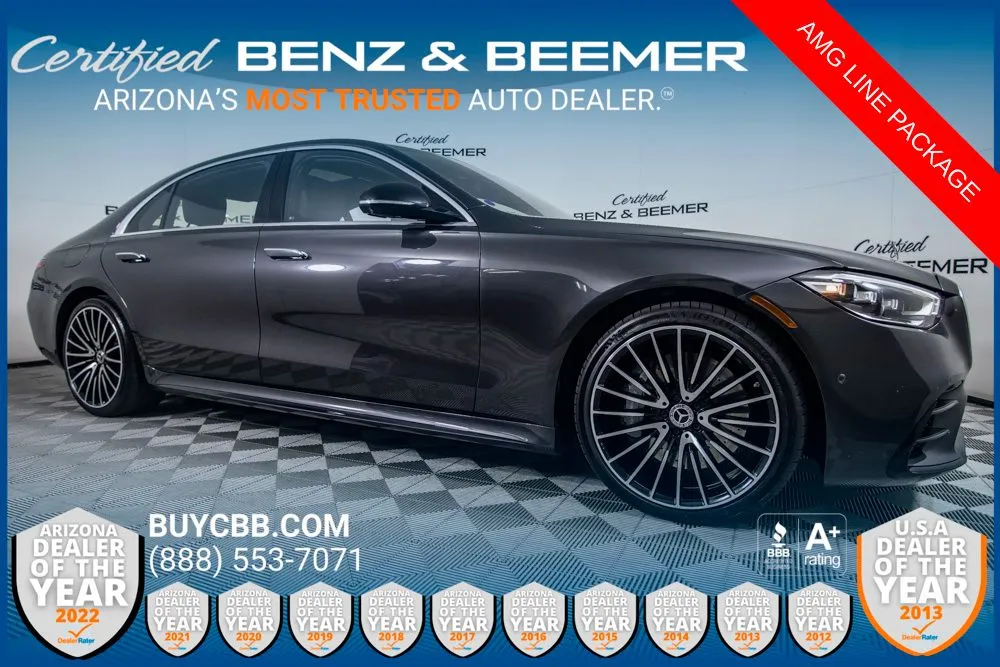 Gray 2022 Mercedes-Benz S-Class S 580 for sale in Scottsdale, AZ