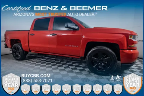 Red 2018 Chevrolet Silverado 1500 Custom for sale in Scottsdale, AZ