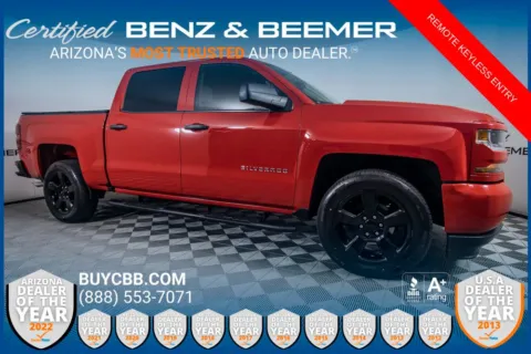 Red 2018 Chevrolet Silverado 1500 Custom for sale in Scottsdale, AZ