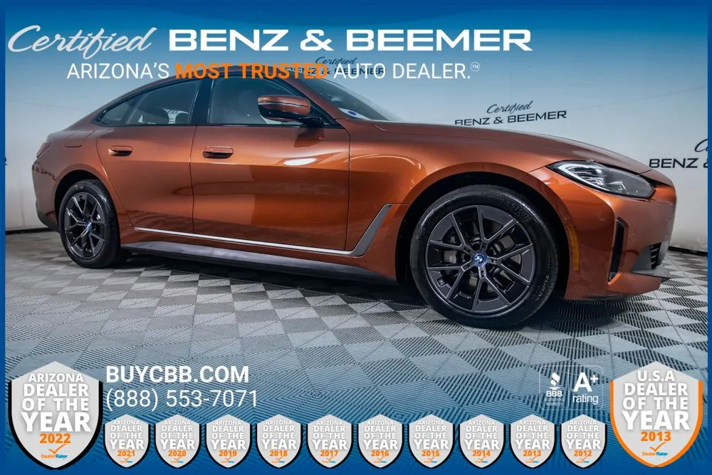 Orange 2023 BMW i4 eDrive35 for sale in Scottsdale, AZ