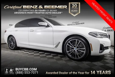 White 2021 BMW 5 Series 530e iPerformance for sale in Scottsdale, AZ