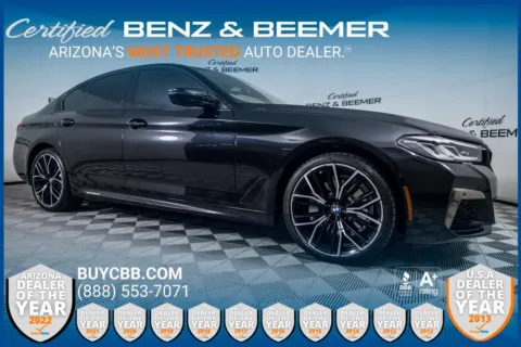 Black 2021 BMW 5 Series 530e iPerformance for sale in Scottsdale, AZ