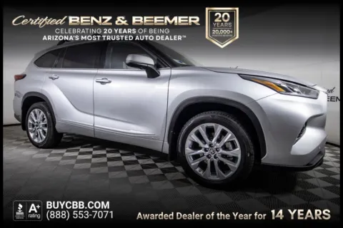 Silver 2023 Toyota Highlander Hybrid Limited for sale in Scottsdale, AZ