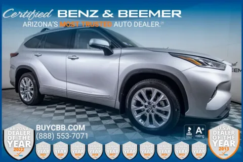 Silver 2023 Toyota Highlander Hybrid Limited for sale in Scottsdale, AZ