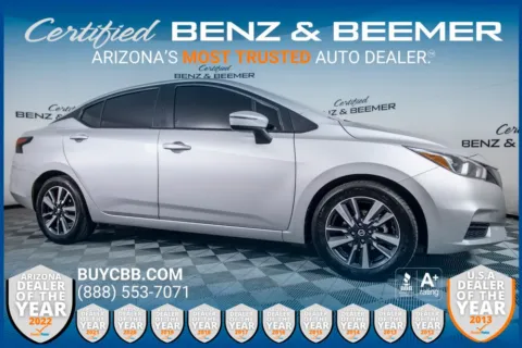 Silver 2021 Nissan Versa 1.6 SV for sale in Scottsdale, AZ