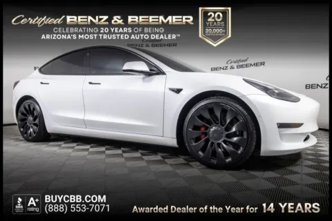 White 2022 Tesla Model 3 Performance for sale in Scottsdale, AZ