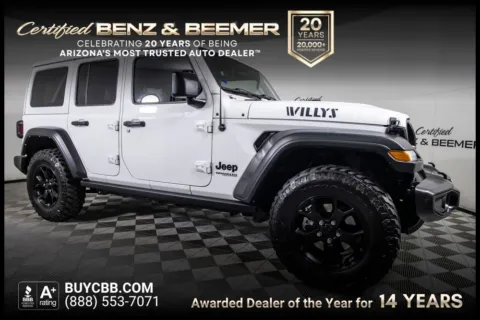 White 2022 Jeep Wrangler Unlimited Willys for sale in Scottsdale, AZ