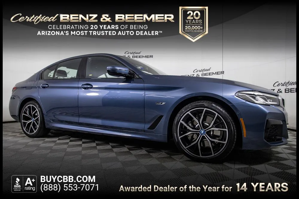 Blue 2023 BMW 5 Series 530e iPerformance for sale in Scottsdale, AZ