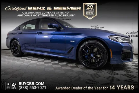 Blue 2023 BMW 5 Series 530e iPerformance for sale in Scottsdale, AZ