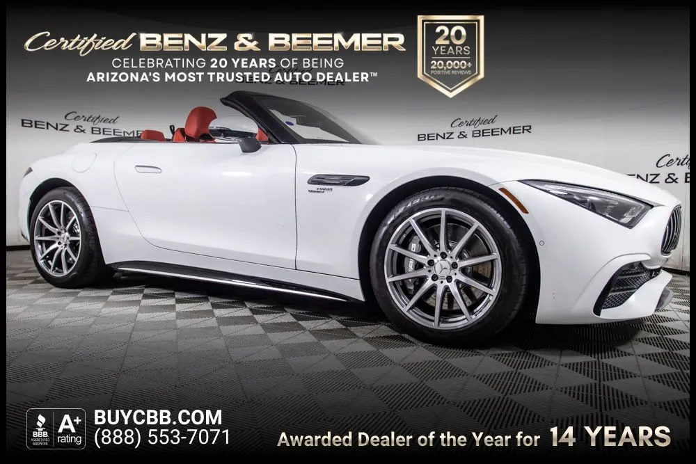 White 2023 Mercedes-Benz SL-Class SL 43 AMG for sale in Scottsdale, AZ