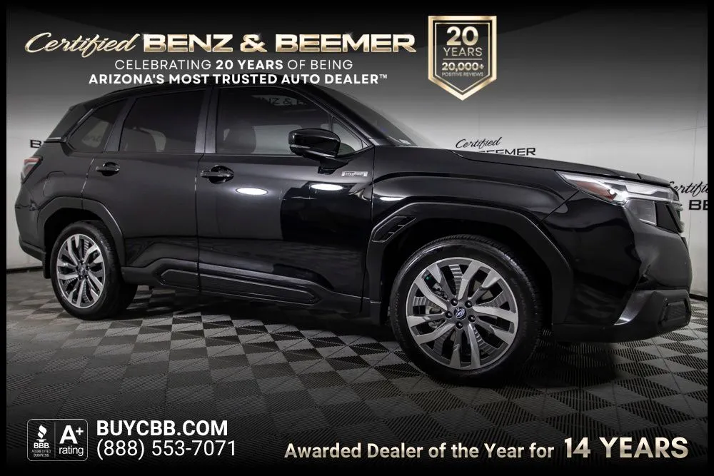 Black 2025 Subaru Forester Hybrid Touring for sale in Scottsdale, AZ
