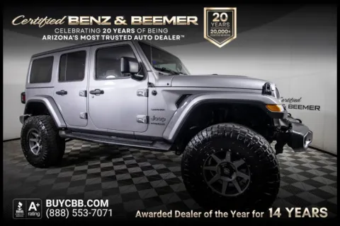 Silver 2018 Jeep Wrangler Unlimited Sahara for sale in Scottsdale, AZ