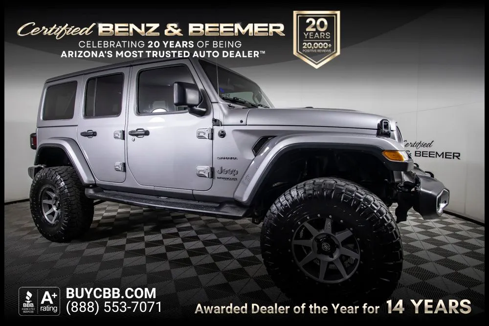 Silver 2018 Jeep Wrangler Unlimited Sahara for sale in Scottsdale, AZ