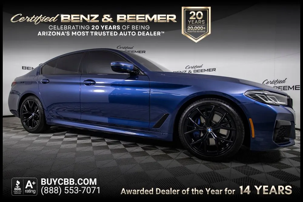 Blue 2023 BMW 5 Series 530i xDrive for sale in Scottsdale, AZ