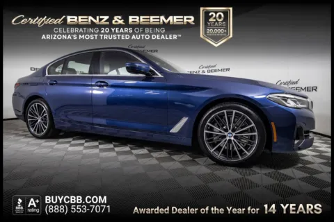Blue 2023 BMW 5 Series 530i for sale in Scottsdale, AZ