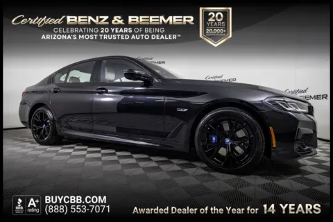Black 2023 BMW 5 Series 530e iPerformance for sale in Scottsdale, AZ