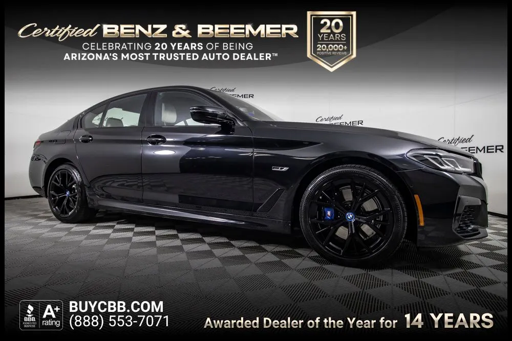 Black 2023 BMW 5 Series 530e iPerformance for sale in Scottsdale, AZ