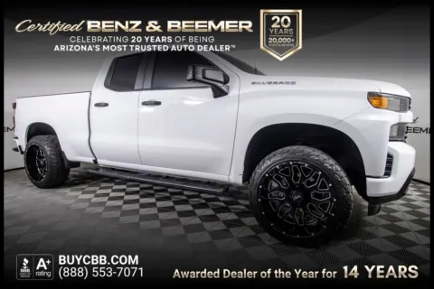 White 2020 Chevrolet Silverado 1500 Custom for sale in Scottsdale, AZ