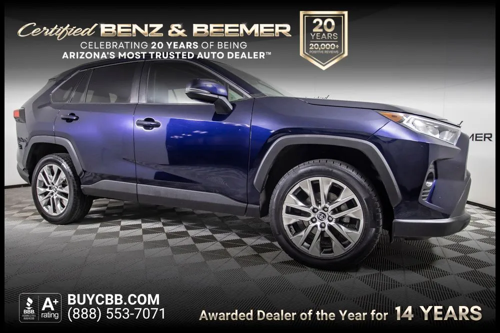 Blue 2020 Toyota RAV4 XLE Premium for sale in Scottsdale, AZ